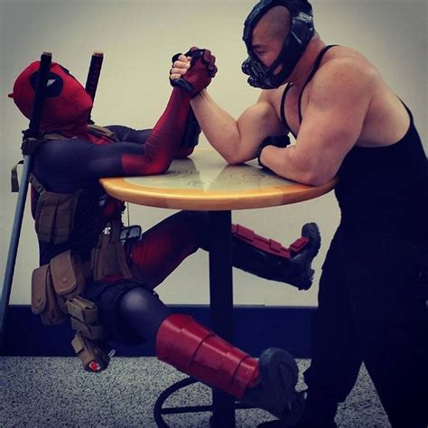 Deadpool Vs Bane Superhero Arm Wrestling Luscious