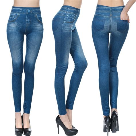 sexy women skinny jeggings stretchy pants leggings jeans pencil tight trousers ebay