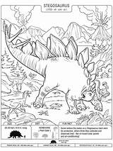 Stegosaurus Crayola sketch template