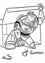 Coloring Buzz Lightyear Pages Disney sketch template