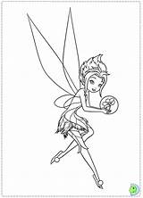 Tinkerbell Coloring Wings Secret Print Dinokids Pages Disney Close sketch template