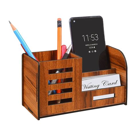 deskart custom  wooden mdf  stand  mobile holder  office  rs   surat