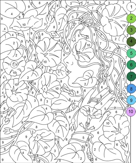 color  number coloring pages  adults coloring home coloring