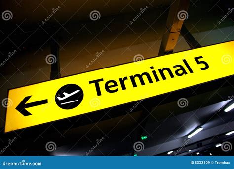 terminal sign   airport royalty  stock images image