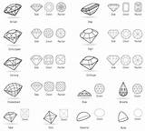 Diamond Drawing Draw Cuts Cut Gemstone Jewelry Gem Library Sketch Clipart Gemstones Board Jewellery Chart Stones Refs Artist Tumblr Yasukuni sketch template