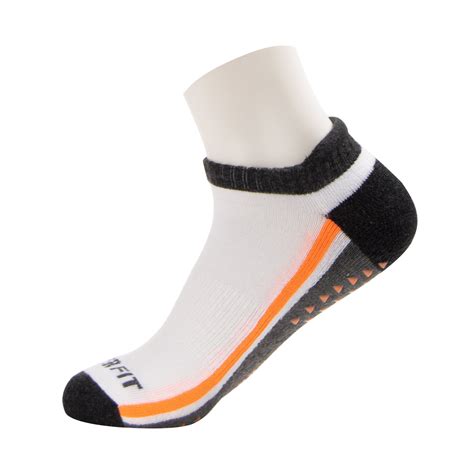 copper fit gripper  cut sock  ankle tab unisex white  pairs
