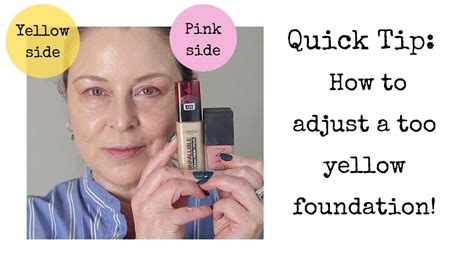 quick tip easy   change   yellow foundation youtube