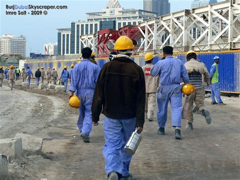 burj dubai construction workers  january flickr