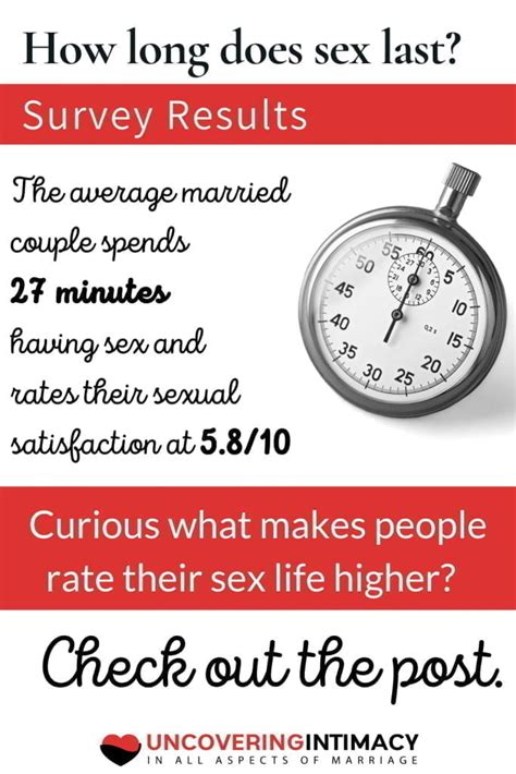 how long does sex last survey results uncovering intimacy