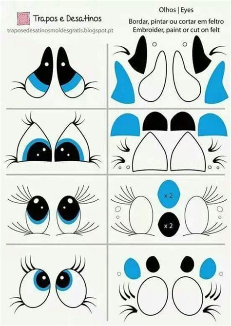 202 Best Images About Moldes Ojos Fofuchas On Pinterest
