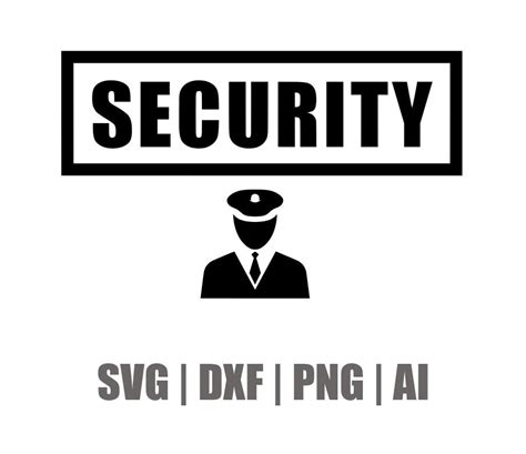 security svg dxf ai psd png vector decals cricut etsy