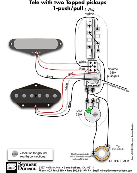 tele wiring diagram  tapped pickups  pushpull telecaster guitar tech telecaster guitar
