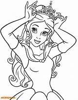 Belle Coloring Beast Beauty Pages Printable Princess Disney Color Beautiful Tinkerbell Crown Putting Her Christmas Disneyclips Colouring Print Getcolorings Sheets sketch template