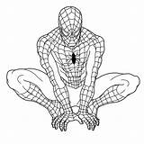 Spiderman Pages Drawing Coloring Kids Getdrawings sketch template