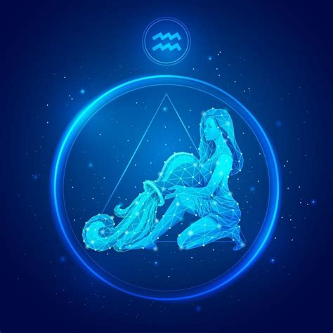aquarius zodiac sign icons  vector art  vecteezy