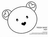 Bear Teddy Drawing Face Head Outline Template Easy Clipart Line Bears Polar Templates Clip Preschool Hat Clipartmag Library Crafts Cartoon sketch template