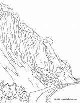 Coloring Cliff Rugen Cliffs Hellokids sketch template