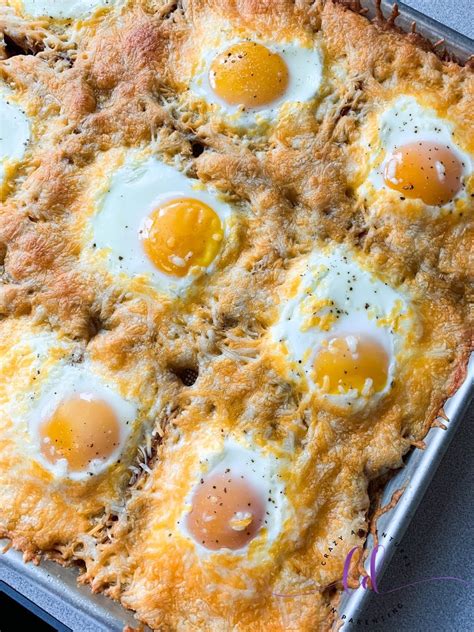 sheet pan cheesy baked egg toast recipe egg recipes  breakfast