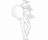 Makoto Nanaya Blazblue Calamity Trigger Ability Coloring Pages Another sketch template