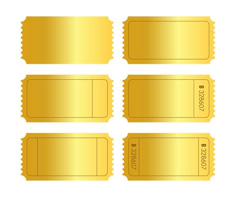 golden ticket vector