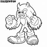 Sonic Coloring Pages Kids Print sketch template