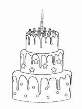 Cake Birthday Colouring Pages Coloringpage Ca Coloring Colour Check Category sketch template