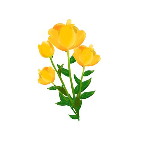 pintura al oleo de ramo amarillo png ramo amarillo flores flores frescas png  psd