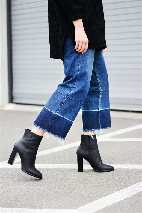 cropped flare denim see want shop personal fashion