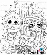 Bestie Coloring Img14 Baldy Sherri Instant Doll Summer Fun Mybestiesshop sketch template