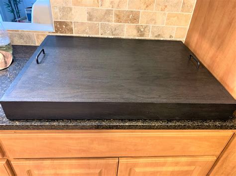 thick oak stove top cover wooden stove top covers stove
