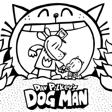 meet dog man coloring page  printable coloring pages  kids