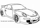 Porsche Gt3 911 Coloring Pages Printable Categories sketch template