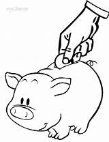 Dinero Piggy Cool2bkids Dibujo Geld Savings Financial Tirelire Sparen Literacy Month Pageant sketch template