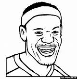 Lebron James Coloring Pages Kyrie Irving Cartoon Drawing Online People Basketball Famous Thecolor Getdrawings sketch template