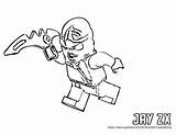 Ninjago Coloring Pages Jay Zx Template sketch template