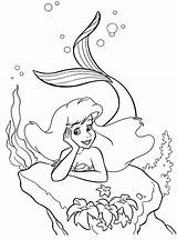 Coloring Colorear Sirenita Mermaid sketch template