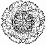 Coloring Pages Mandala Adult Advanced Mandalas Zentangle Printable Abstract Book Detailed Patterns Volwassenen Voor Doodle Colouring Coloriage Kleuren Adulte Stress sketch template