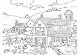 Bauernhof Colorear Granja Para Ferme Dibujo Coloriage Malvorlage Coloring Kleurplaat Boerderij Bilde Fargelegge Farm Gård La Ausmalbilder Imágenes Dibujos Grande sketch template