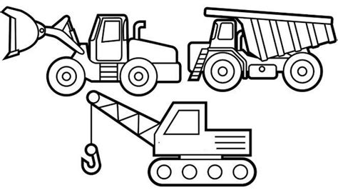 excavator buldozer  dump truck coloring page monster truck coloring