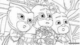 Pj Masks Coloring Pages Color Gang Characters Mask Dibujos Printable Print Kids Online Tensed Worried Members Getting Visit Coloringpagesonly sketch template