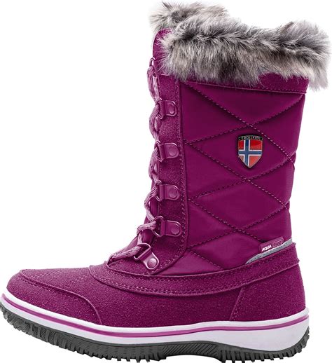 trollkids girls snow boots holmenkollen dark rose kaufen papitonde