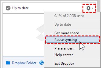 stop dropbox  syncing desktop   ways