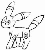 Coloring Umbreon Pages Espeon Getcolorings Printable sketch template