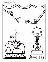 Circus Coloring Pages Getdrawings Made sketch template