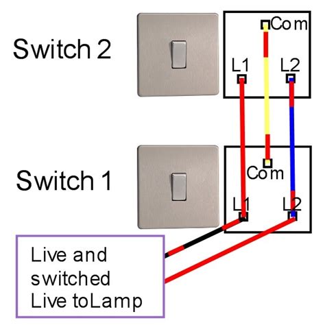 gang   switch wiring diagram uk