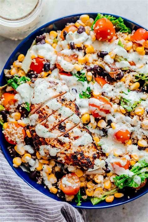 southwest chicken quinoa bean salad recipe quinoa bean salad