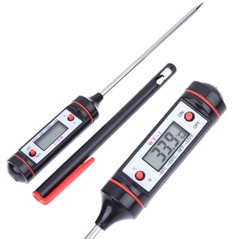 super quality portable digital thermometer temperature meter detector  probe sensor