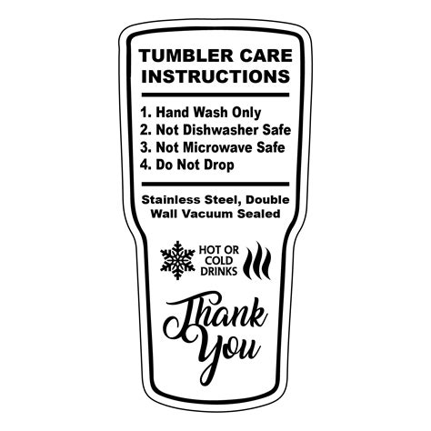 tumbler care card template  nismainfo