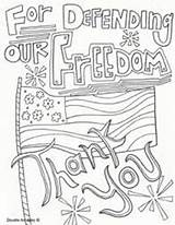 Coloring Memorial Pages Thank Freedom Veterans Service Printable Happy Doodle Dollar Sheets Bill Activities Alley Preschoolers Flag Color Clip Kids sketch template