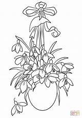 Easter Coloring Flowers Pages Printable Categories sketch template